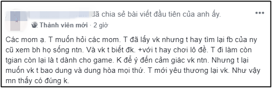 Nghịch lý chồng luôn tơ tưởng người yêu cũ, thời gian rảnh chỉ lo chơi bời nhưng vẫn bắt vợ phải bao dung - Ảnh 1.