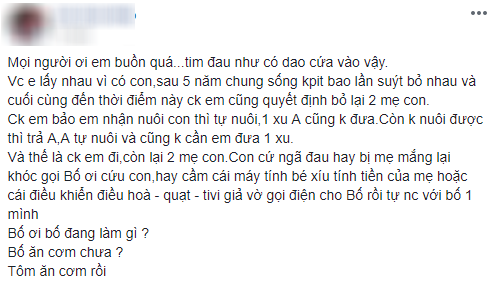 Câu chuyện chứng minh rằng vợ chồng ly hôn, con cái sẽ là người thiệt thòi nhất khiến chị em phụ nữ rơi nước mắt - Ảnh 1.