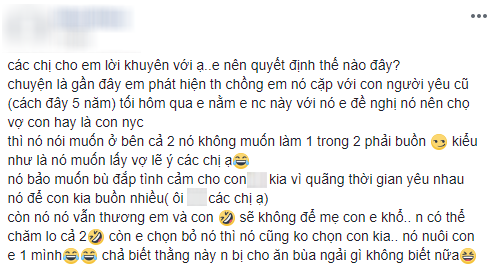 Bị vợ ph&aacute;t hiện l&eacute;n ph&eacute;n với bạn g&aacute;i cũ v&agrave; bắt chọn 1 trong 2, chồng tuy&ecirc;n bố chọn cả hai, c&ograve;n n&oacute;i: Kh&ocirc;ng muốn l&agrave;m ai buồn!  - Ảnh 1.