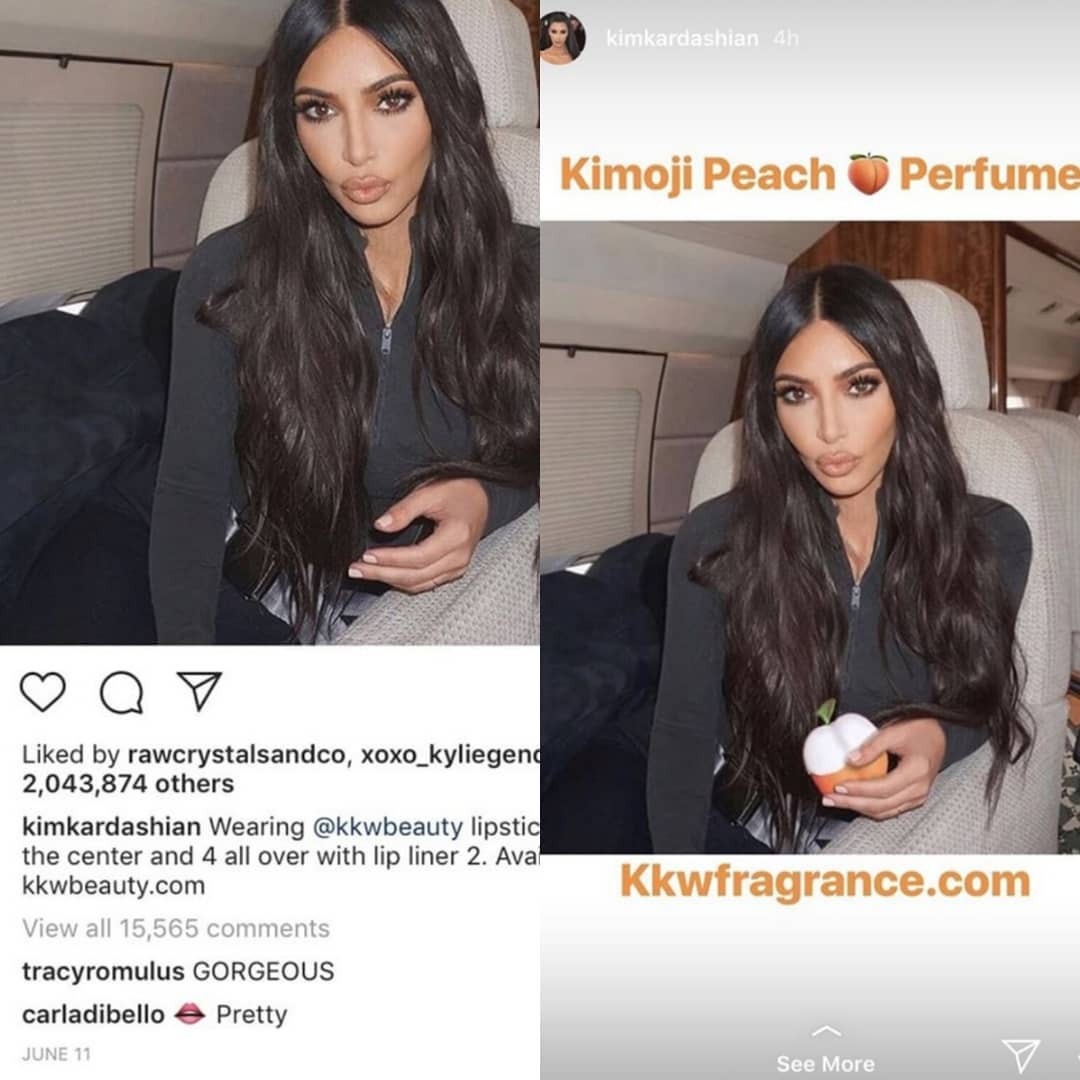 Nhanh nhẹn như Kim Kardashian: lấy ảnh cũ, photoshop t&iacute; ch&uacute;t thế l&agrave; c&oacute; ảnh mới để quảng c&aacute;o nước hoa - Ảnh 4.