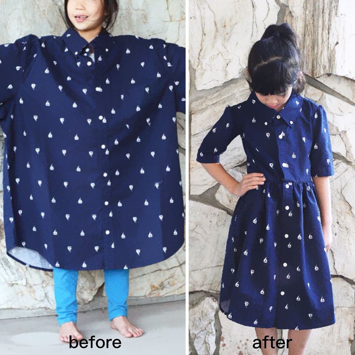 B&agrave; mẹ 3 con c&oacute; h&agrave;ng trăm ngh&igrave;n người h&acirc;m mộ nhờ biệt t&agrave;i h&ocirc; biến đồ cũ th&agrave;nh quần &aacute;o thời trang cho cả gia đ&igrave;nh - Ảnh 15.