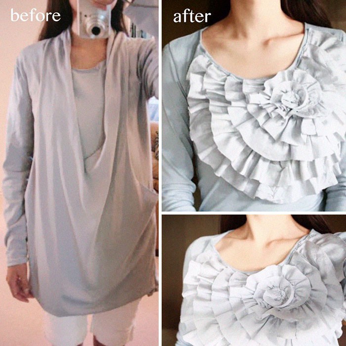 B&agrave; mẹ 3 con c&oacute; h&agrave;ng trăm ngh&igrave;n người h&acirc;m mộ nhờ biệt t&agrave;i h&ocirc; biến đồ cũ th&agrave;nh quần &aacute;o thời trang cho cả gia đ&igrave;nh - Ảnh 16.