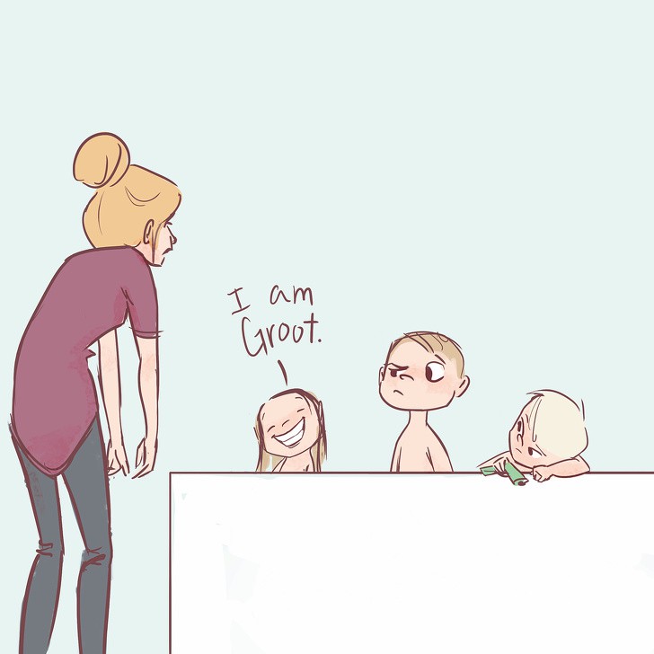 Bộ tranh hài nhưng thật: Những tình huống oái oăm khiến mẹ chỉ muốn “phát điên” khi nuôi con nhỏ - Ảnh 14. Bộ tranh hài nhưng thật: Những tình huống oái oăm khiến mẹ chỉ muốn “phát điên” khi nuôi con nhỏ - Ảnh 14.