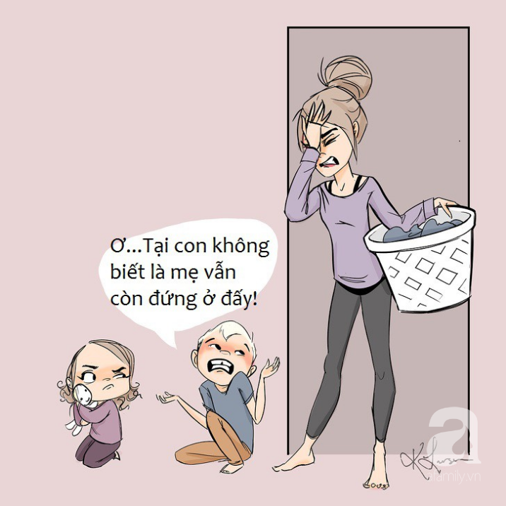 Bộ tranh hài nhưng thật: Những tình huống oái oăm khiến mẹ chỉ muốn “phát điên” khi nuôi con nhỏ - Ảnh 10. Bộ tranh hài nhưng thật: Những tình huống oái oăm khiến mẹ chỉ muốn “phát điên” khi nuôi con nhỏ - Ảnh 10.