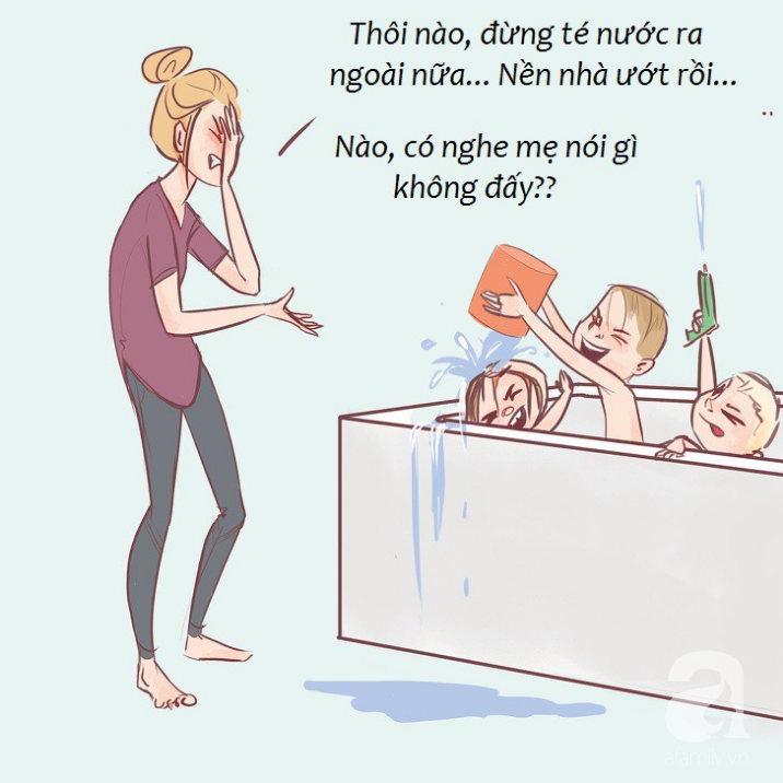Bộ tranh hài nhưng thật: Những tình huống oái oăm khiến mẹ chỉ muốn “phát điên” khi nuôi con nhỏ - Ảnh 11. Bộ tranh hài nhưng thật: Những tình huống oái oăm khiến mẹ chỉ muốn “phát điên” khi nuôi con nhỏ - Ảnh 11.