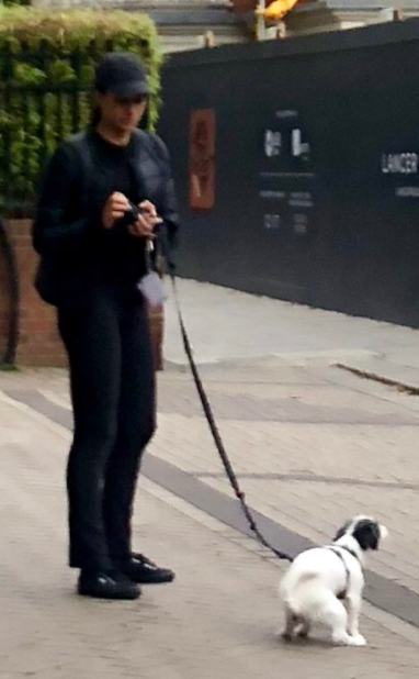 Bức ảnh Meghan mặc đồ đen dắt ch&oacute; cưng đi vệ sinh b&ecirc;n ngo&agrave;i cung điện ho&agrave;ng gia được lan truyền ch&oacute;ng mặt v&agrave; g&acirc;y tranh c&atilde;i v&igrave; điều n&agrave;y - Ảnh 1.