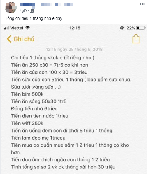 Chi tiêu nhà 3 người tính sơ cũng hết bay 30 triệu/tháng, mẹ bỉm sữa đau đầu than tốn kém - Ảnh 1. Chi tiêu nhà 3 người tính sơ cũng hết bay 30 triệu/tháng, mẹ bỉm sữa đau đầu than tốn kém - Ảnh 1.
