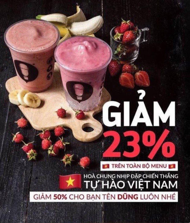 Sale 23%, sale cho khách trùng tên với cầu thủ - đây là cách hàng loạt shop, quán cafe ăn mừng chiến thắng của U23 - Ảnh 4.