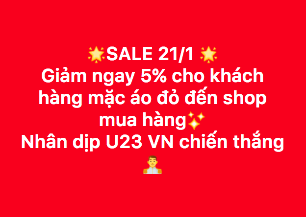 Sale 23%, sale cho khách trùng tên với cầu thủ - đây là cách hàng loạt shop, quán cafe ăn mừng chiến thắng của U23 - Ảnh 5.