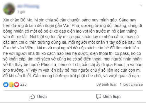 B&eacute; g&aacute;i bị xe t&ocirc;ng bất tỉnh nhưng người đi đường kh&ocirc;ng gọi được bố mẹ v&igrave; điện thoại c&oacute; pass: Cần l&agrave;m g&igrave; để giữ li&ecirc;n lạc với con trong t&igrave;nh huống khẩn cấp? - Ảnh 1.