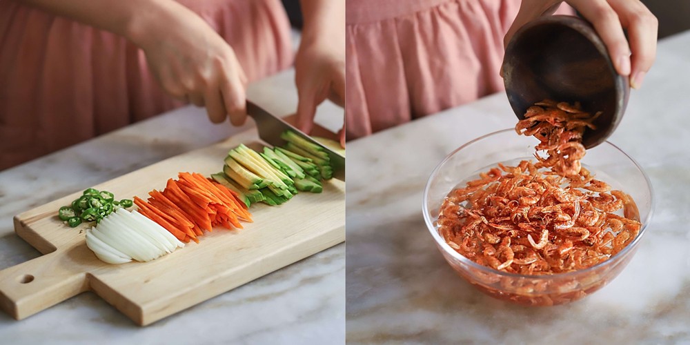 Học người H&agrave;n c&aacute;ch l&agrave;m b&aacute;nh t&ocirc;m dễ như ăn kẹo m&agrave; ngon lạ thử một lần l&agrave; m&ecirc; - Ảnh 2.