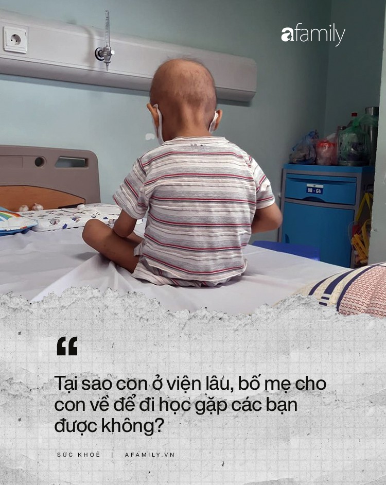 Thiên thần "đầu trọc" 3 tuổi vẫn hồn nhiên sau chục lần truyền hóa chất: "Bố ơi sao mình không về nhà, sao tóc con lại rụng hết?" - Ảnh 4. Thiên thần "đầu trọc" 3 tuổi vẫn hồn nhiên sau chục lần truyền hóa chất: "Bố ơi sao mình không về nhà, sao tóc con lại rụng hết?" - Ảnh 4.