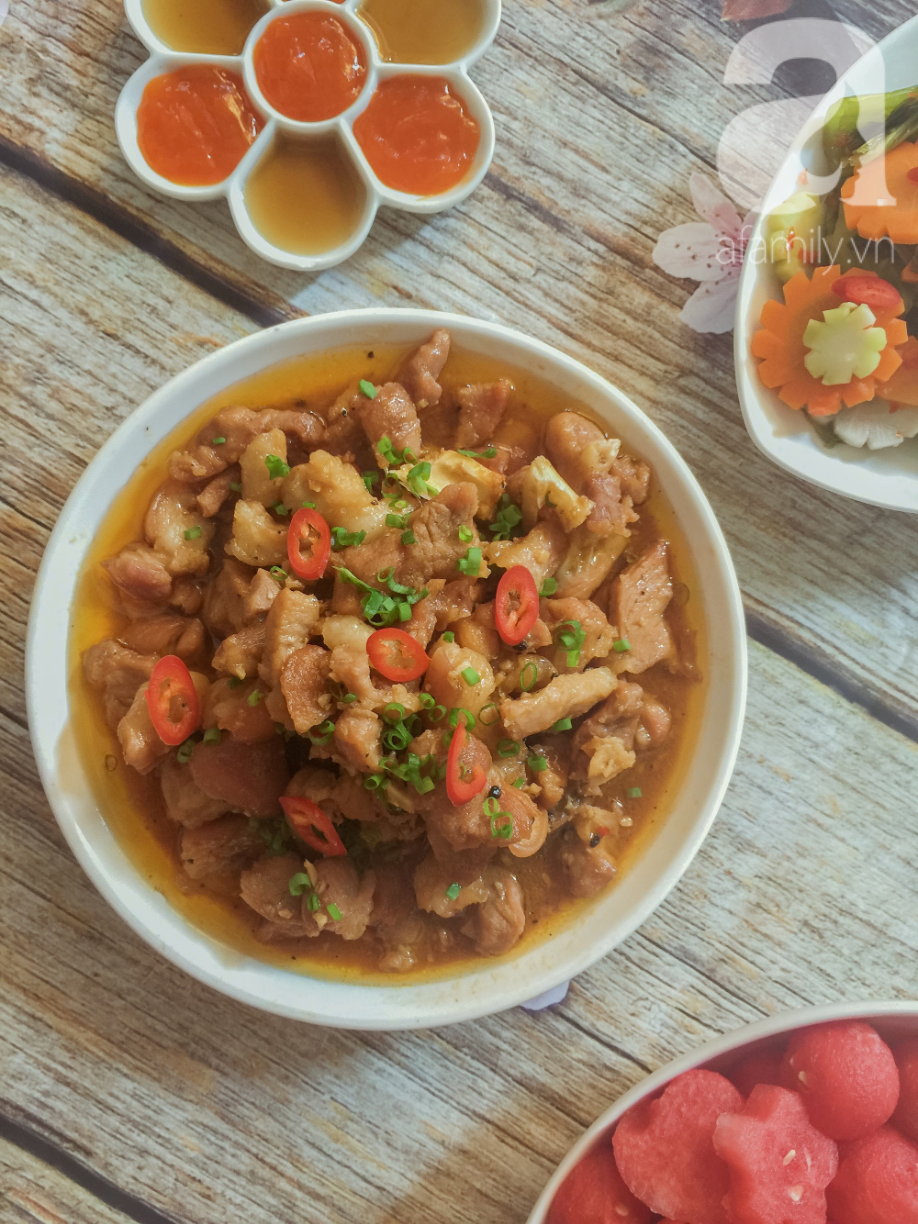 Mẹ đảm S&agrave;i Th&agrave;nh nấu m&acirc;m cơm cuối tuần ngon đẹp hết nấc - Ảnh 3.