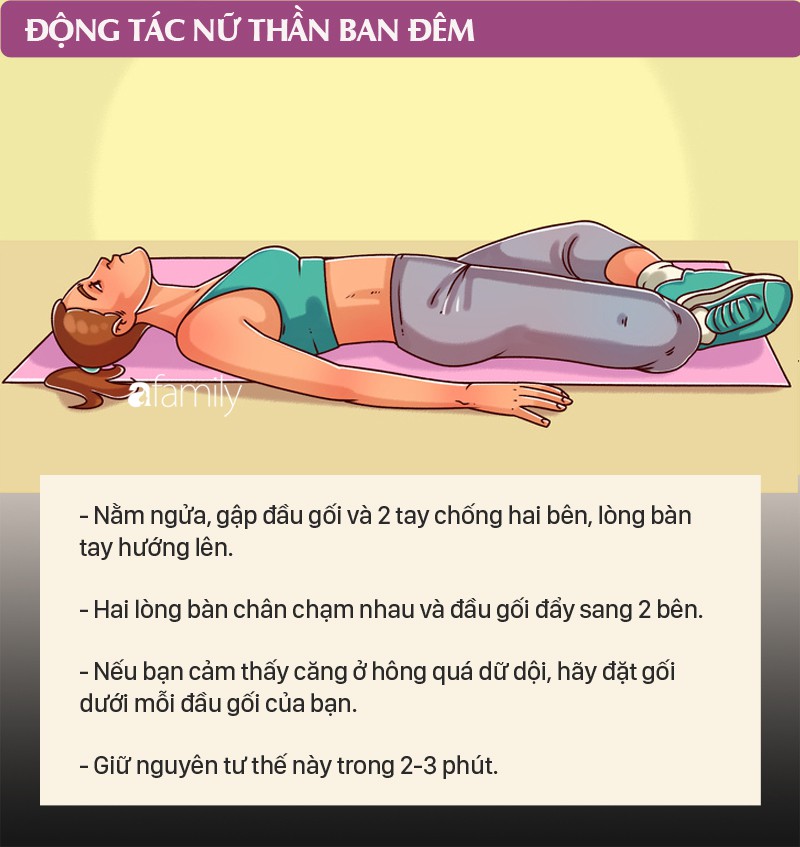8 động tác nếu tập trước khi ngủ sẽ giúp bạn ngủ ngon như em bé, sáng hôm sau càng thoải mái hơn - Ảnh 5. 8 động tác nếu tập trước khi ngủ sẽ giúp bạn ngủ ngon như em bé, sáng hôm sau càng thoải mái hơn - Ảnh 5.
