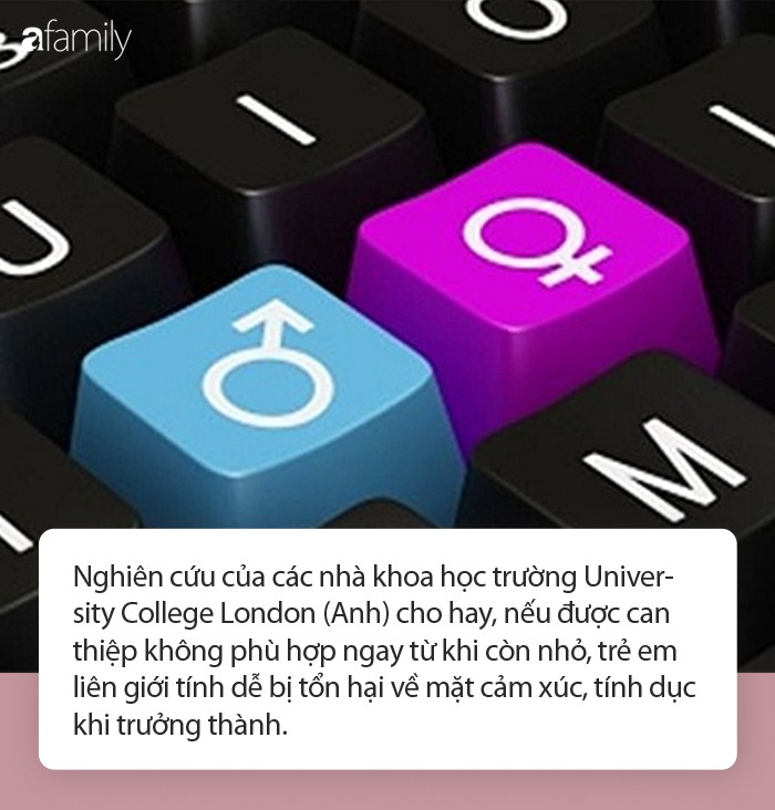 Liên giới tính: Có nên phẫu thuật ngay từ khi còn nhỏ hay không? - Ảnh 1. Liên giới tính: Có nên phẫu thuật ngay từ khi còn nhỏ hay không? - Ảnh 1.