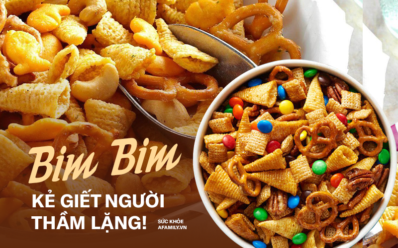 Hiểm họa từ loại bim bim ngậm phụ gia phẩm màu người bán cũng chẳng dám ăn