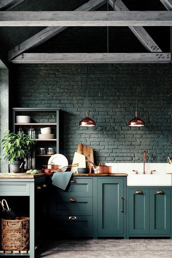 Những ý tưởng trang trí nhà bếp màu đen siêu ấn tượng - Ảnh 15.