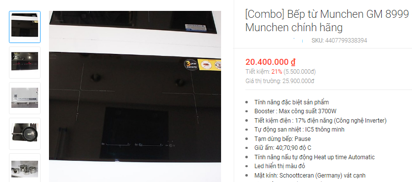 Cuối năm, bếp từ Munchen loạn giá, chênh lệch nhau tới cả chục triệu đồng - Ảnh 9. Cuối năm, bếp từ Munchen loạn giá, chênh lệch nhau tới cả chục triệu đồng - Ảnh 9.