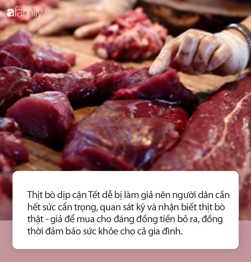 Cận Tết, cẩn trọng thịt bò giả tràn lan thị trường, làm thế nào để mua miếng thịt bò ngon cho cả nhà thưởng thức? - Ảnh 1. Cận Tết, cẩn trọng thịt bò giả tràn lan thị trường, làm thế nào để mua miếng thịt bò ngon cho cả nhà thưởng thức? - Ảnh 1.