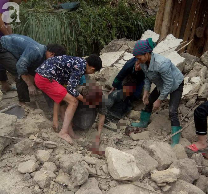 Bức tường đổ đè chết 5 người Bức tường đổ đè chết 5 người