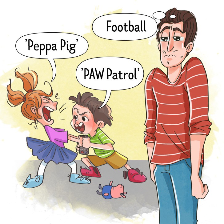 Bộ tranh chuẩn không cần chỉnh: Có những buổi sáng tất bật “không như là mơ” của các ông bố bà mẹ thời hiện đại - Ảnh 4. Bộ tranh chuẩn không cần chỉnh: Có những buổi sáng tất bật “không như là mơ” của các ông bố bà mẹ thời hiện đại - Ảnh 4.