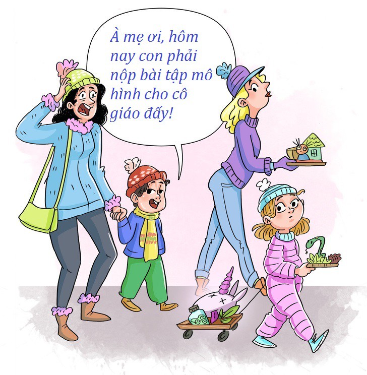 Bộ tranh chuẩn không cần chỉnh: Có những buổi sáng tất bật “không như là mơ” của các ông bố bà mẹ thời hiện đại - Ảnh 6. Bộ tranh chuẩn không cần chỉnh: Có những buổi sáng tất bật “không như là mơ” của các ông bố bà mẹ thời hiện đại - Ảnh 6.