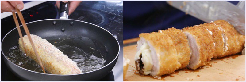 Thịt cuộn phô mai - món khai vị ngon đến bất ngờ - Ảnh 6. Thịt cuộn phô mai - món khai vị ngon đến bất ngờ - Ảnh 6.