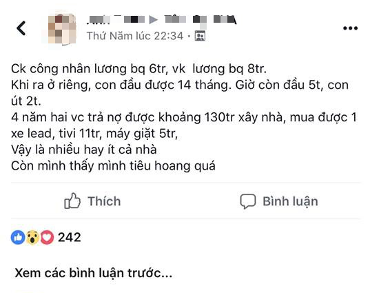 Thu nhập 14 triệu, sau 4 năm đã xây nhà - mua xe nhưng vẫn than hoang quá, mẹ hai con bị chị em mắng té tát - Ảnh 1. Thu nhập 14 triệu, sau 4 năm đã xây nhà - mua xe nhưng vẫn than hoang quá, mẹ hai con bị chị em mắng té tát - Ảnh 1.