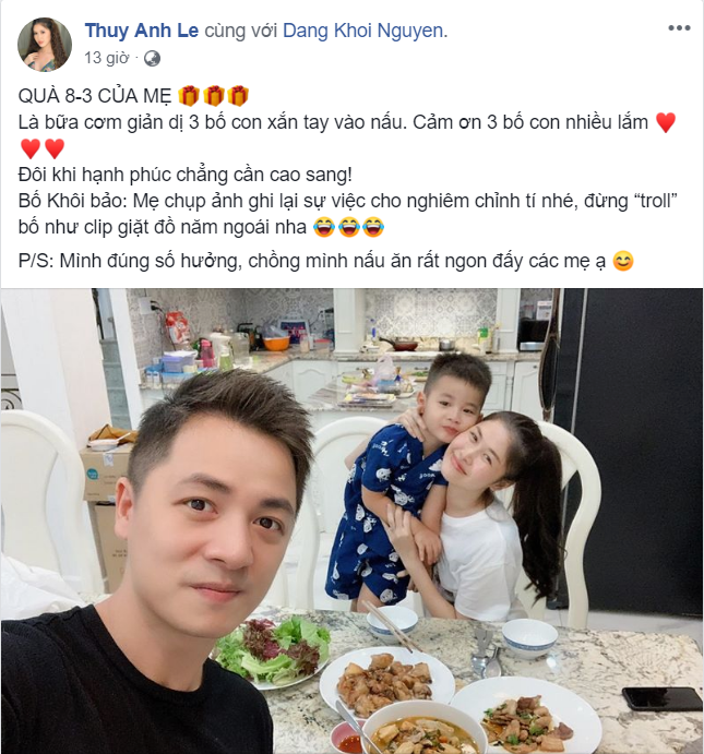 Vợ Đăng Kh&ocirc;i chẳng được nhận qu&agrave; cao sang 8/3 nhưng vẫn nghẹn ng&agrave;o tự nhận m&igrave;nh số hưởng - Ảnh 1.