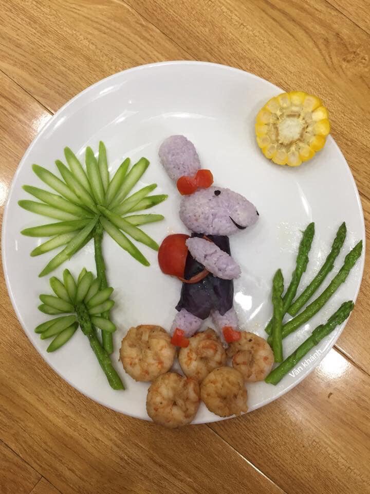 Ngưỡng mộ mẹ 8x làm những đĩa cơm đẹp như mơ cho con khiến cộng đồng mạng dậy sóng - Ảnh 8. Ngưỡng mộ mẹ 8x làm những đĩa cơm đẹp như mơ cho con khiến cộng đồng mạng dậy sóng - Ảnh 8.