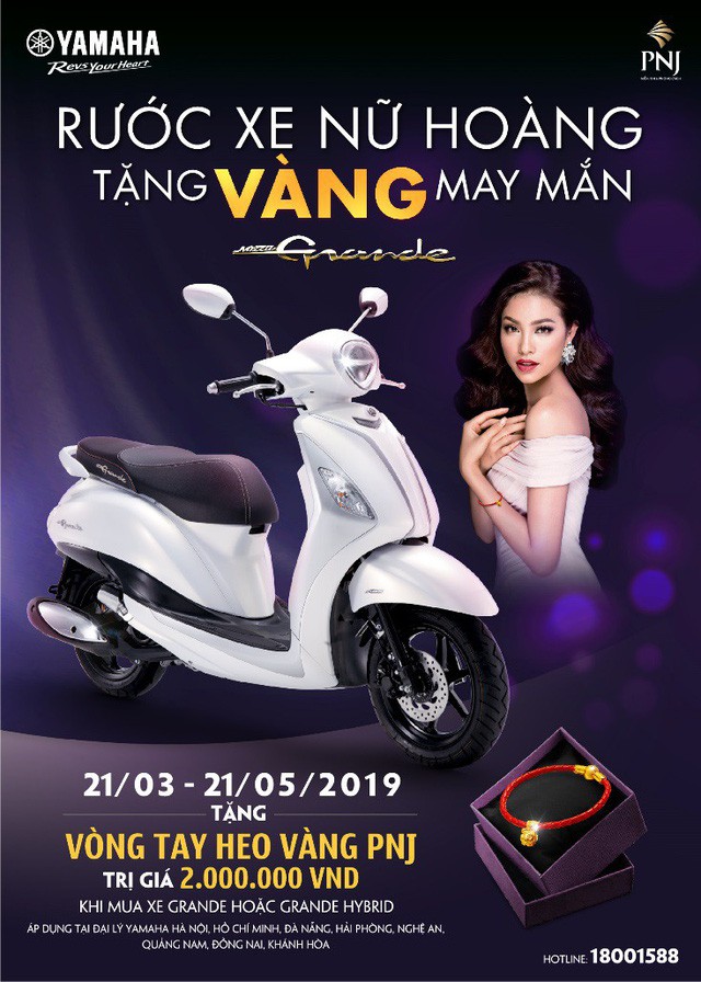 Mua Yamaha Grande, nhận vòng vàng may mắn “vạn người mê” - Ảnh 1. Mua Yamaha Grande, nhận vòng vàng may mắn “vạn người mê” - Ảnh 1.
