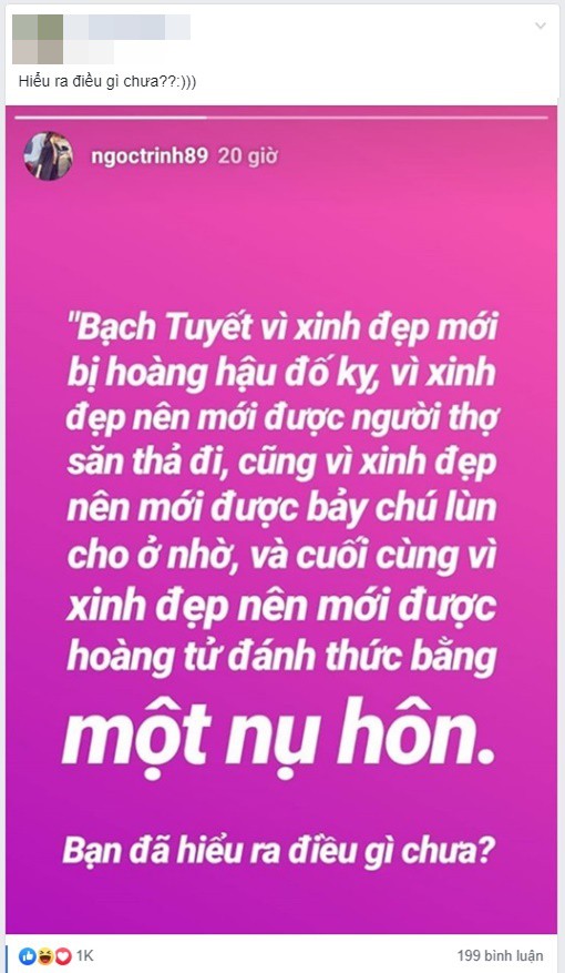 Ngọc Trinh mang n&agrave;ng Bạch Tuyết ra phản ph&aacute;o khi bị n&eacute;m đ&aacute; sau ph&aacute;t ng&ocirc;n về sự xinh đẹp - Ảnh 3.