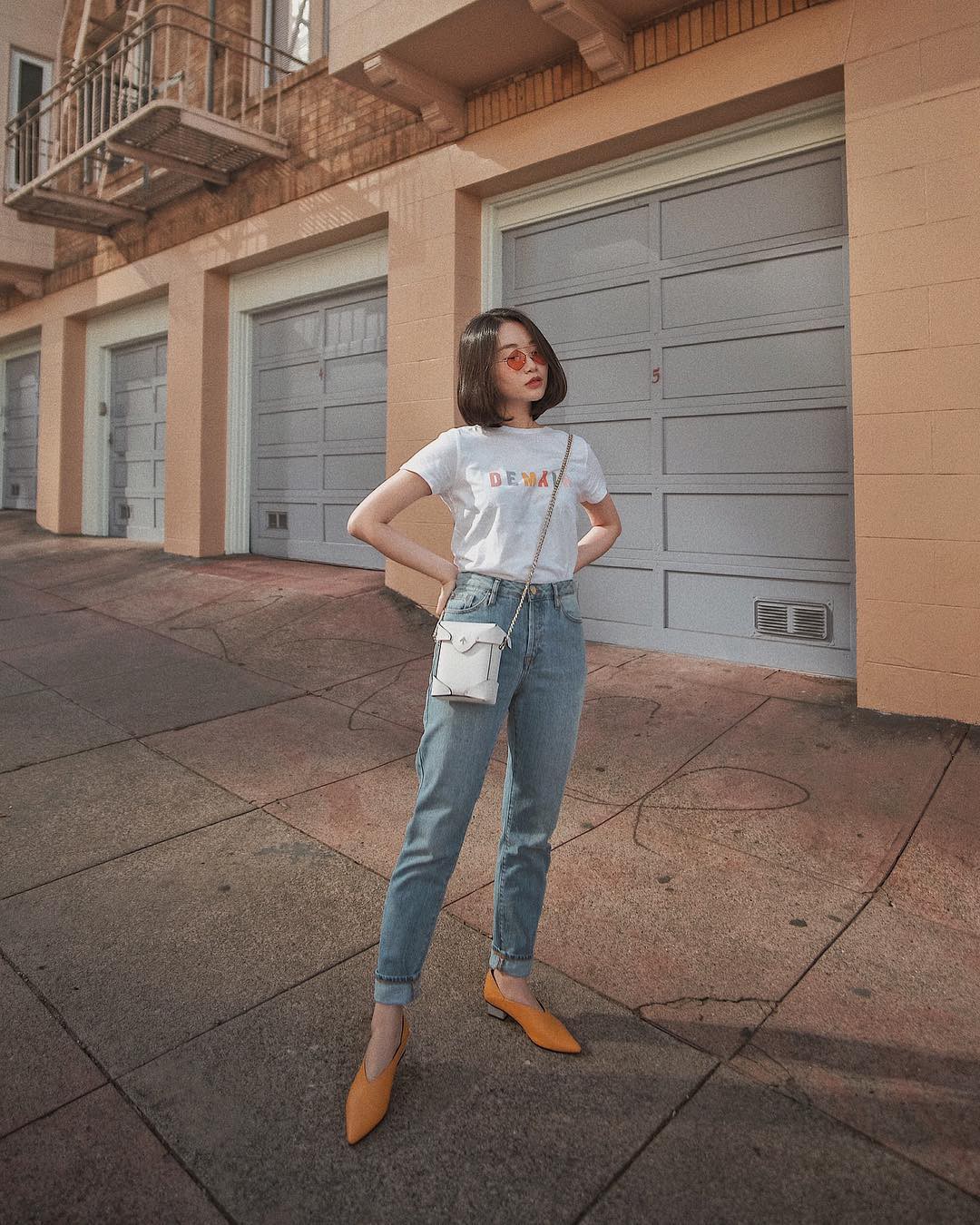 Bảo chứng cho vẻ s&agrave;nh điệu l&agrave; combo &aacute;o ph&ocirc;ng &ndash; quần jeans với 15 &yacute; tưởng diện m&atilde;i kh&ocirc;ng biết ch&aacute;n n&agrave;y  - Ảnh 1.