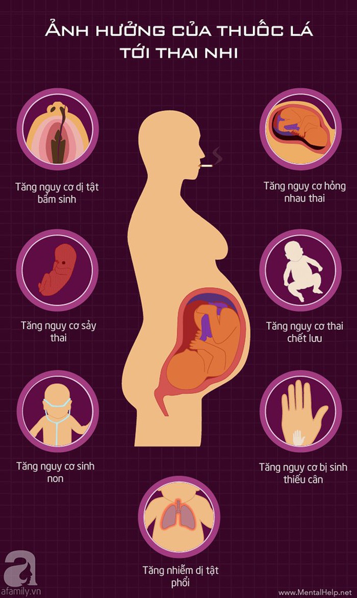 Những biến chứng kinh hoàng đối với thai nhi khi mẹ bầu hít phải khói thuốc lá - Ảnh 1.