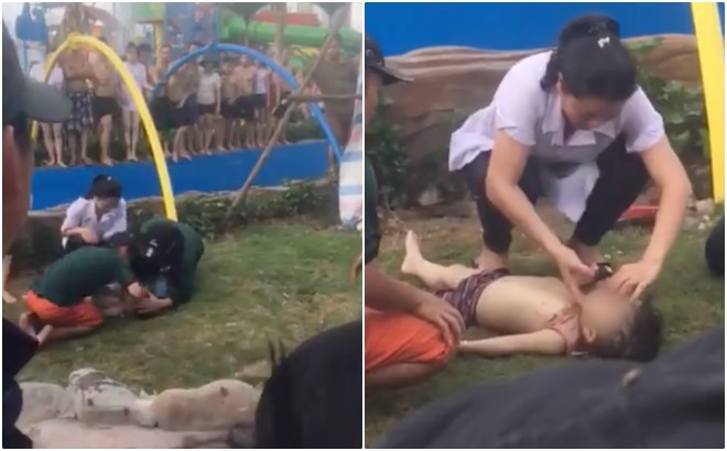 Công viên nước Thanh Hà vừa bị đình chỉ hoạt động vài tiếng thì xảy ra sự cố bé trai đuối nước - Ảnh 1.