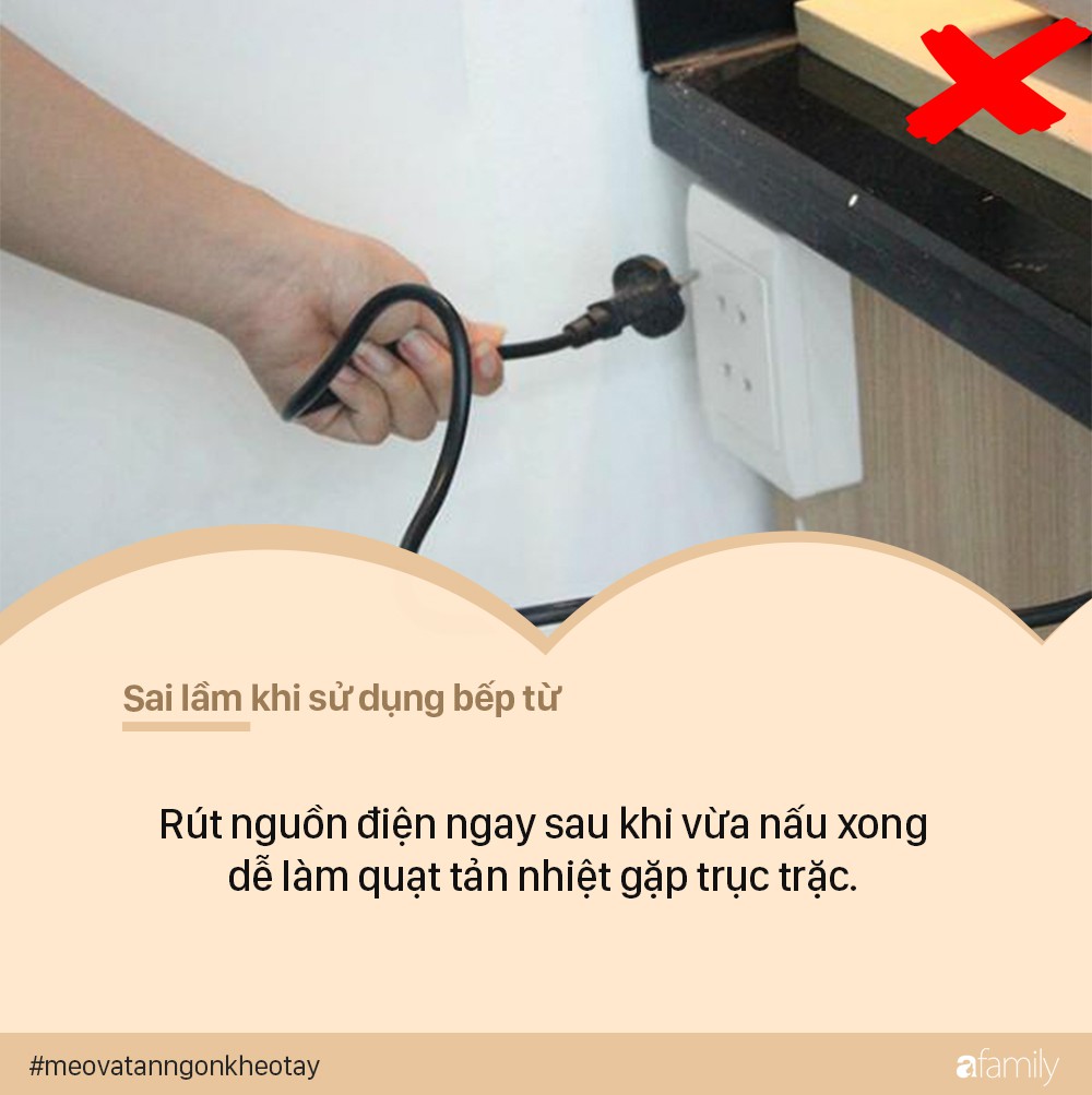 Sai lầm khi sử dụng bếp từ khiến - Ảnh 3. Sai lầm khi sử dụng bếp từ khiến - Ảnh 3.