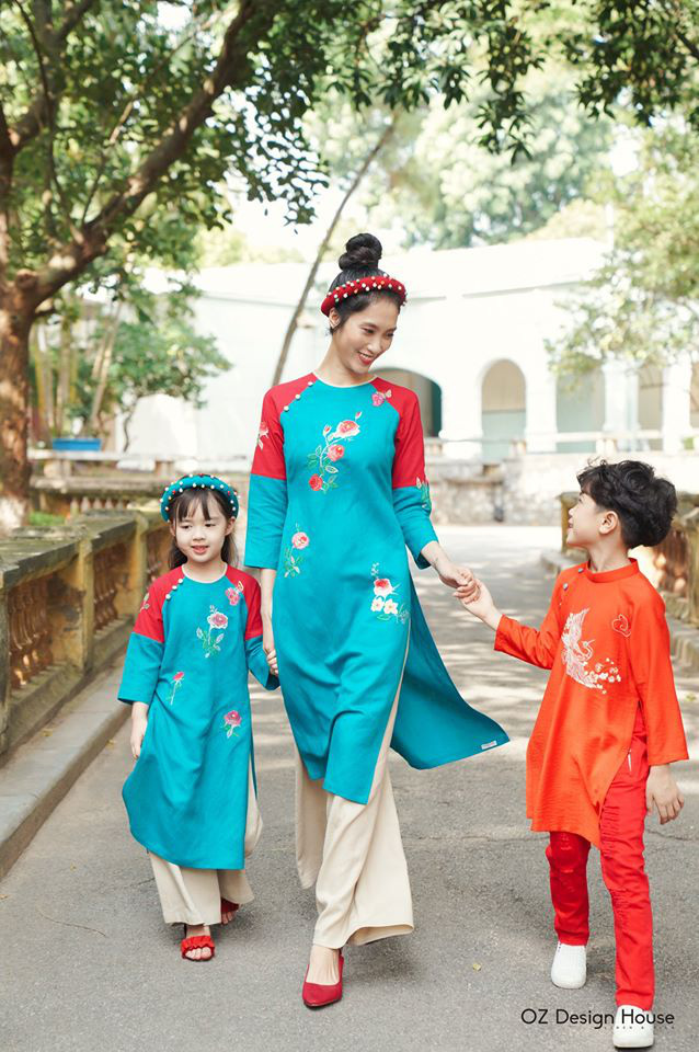Tan chảy với bộ sưu tập &aacute;o d&agrave;i mẹ v&agrave; b&eacute; x&uacute;ng x&iacute;nh du xu&acirc;n - Ảnh 7.