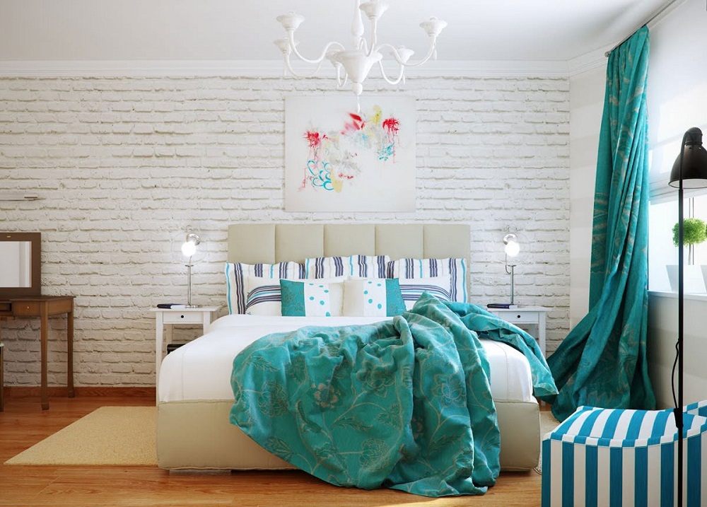 Tường gạch trong phòng ngủ - xu hướng chưa bao giờ cũ