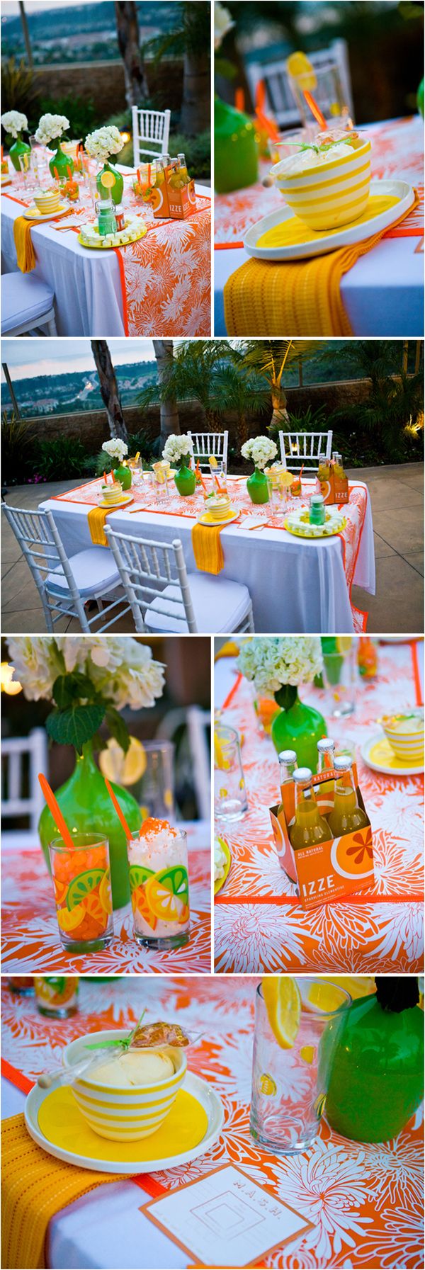 Trang trí bàn tiệc đám cưới cực nổi bật với màu neon 5