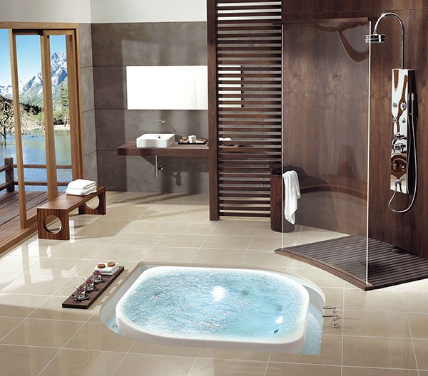 Những thiết kế bồn tắm sục nhìn là mê 1 Những thiết kế bồn tắm sục nhìn là mê 1
