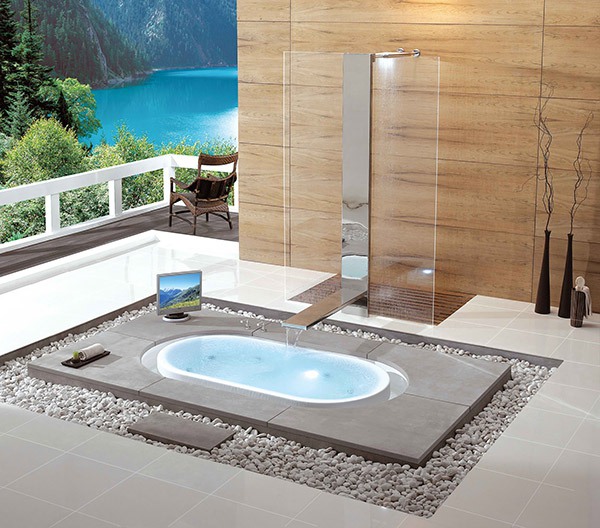 Những thiết kế bồn tắm sục nhìn là mê 4 Những thiết kế bồn tắm sục nhìn là mê 4