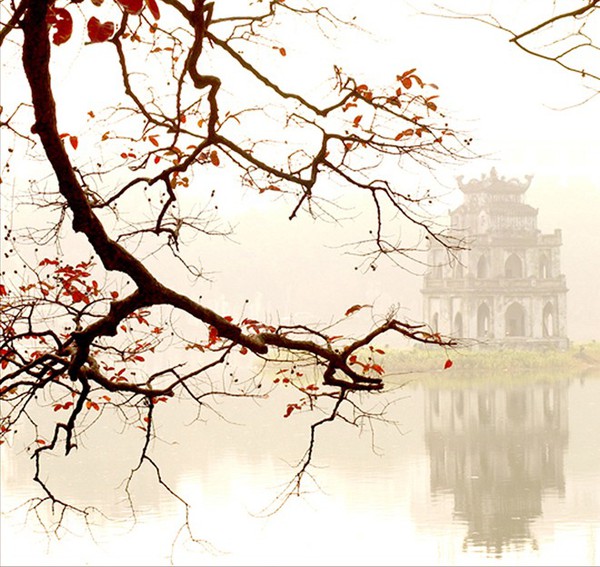 Hình ảnh độc đáo về tháp rùa hồ Gươm 1 Hình ảnh độc đáo về tháp rùa hồ Gươm 1