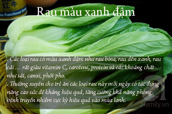 Thực phẩm giữ ấm trong những ngày lạnh