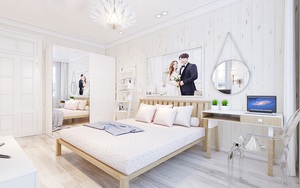 Phòng ngủ 15m² của vợ chồng trẻ đẹp hoàn hảo chỉ với 20 triệu