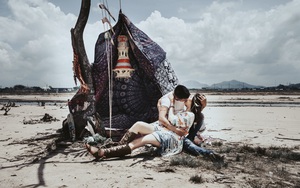 Cầu hôn "nợ" nhẫn và bộ ảnh cưới không giống ai của cặp đôi thích xách xe ăn vặt