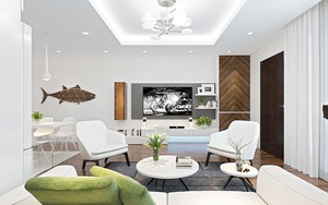 Tư vấn thiết kế phòng khách mang phong cách hiện đại với tổng chi phí chưa đến 30 triệu đồng
