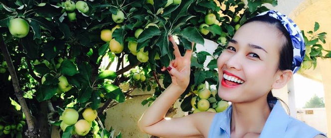 Cận cảnh khu vườn có nhiều loại rau củ Việt của hoa hậu Dương Mỹ Linh trên đất Mỹ