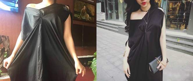 Đặt mua đầm lụa cánh dơi hotgirl mặc xinh lung linh, cô nàng nhận về tay... áo tơi lai túi rác