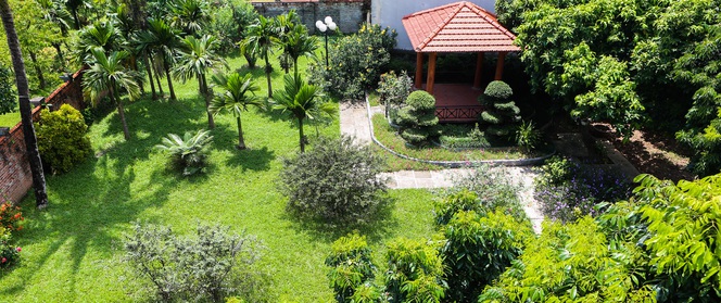 Ngôi nhà vườn rộng 1200m² đẹp ngất ngây, lúc lỉu trái cây ngay ở ngoại thành Hà Nội