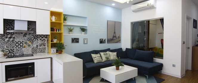 Căn hộ 75m² với điểm nhấn nghệ thuật từ ánh sáng có chi phí rẻ đến bất ngờ ở Hoàng Mai, Hà Nội
